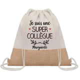 Sac Fête des Mères Mamie Maman Cadeau anniversaire Noël Travail Métier Départ Retraite Collègue Femme cabas shopping plage