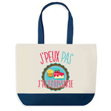 Sac de shopping bleu J'peux pas Pâtisserie