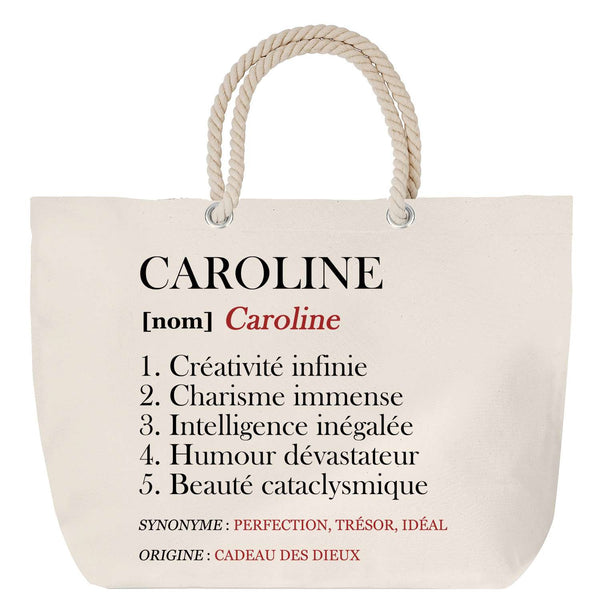 Sac Fête des Mères Mamie Famille Idée Cadeau anniversaire Noël Travail Boulot Métier Départ Retraite Collègue Femme cabas shopping plage