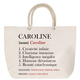 Sac Fête des Mères Mamie Famille Idée Cadeau anniversaire Noël Travail Boulot Métier Départ Retraite Collègue Femme cabas shopping plage