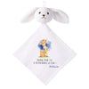 Doudou Bébé Lapin Message Maman Lune Prénom Heloise Gaze de Coton Cadeau Baby Shower