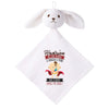 Doudou Bébé Lapin Hadrien Humour Changez Couches Gaze de Coton Cadeau Baby Shower