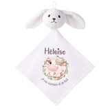 Doudou Bébé Lapin Heloise Humour Vache Cadeau Naissance Fille Nouveau Né