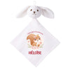 Doudou Bébé Lapin Heloise Princesse Écureuil Cadeau Naissance Fille Nouveau Né