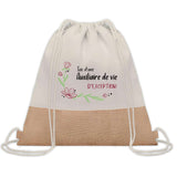 Sac Fête des Mères Mamie Maman Cadeau anniversaire Noël Travail Métier Départ Retraite Collègue Femme cabas shopping plage