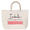 Sac Fête des Mères Mamie Famille Idée Cadeau anniversaire Noël Travail Boulot Métier Départ Retraite Collègue Femme cabas shopping plage