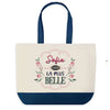 Sac Fête des Mères Mamie Famille Idée Cadeau anniversaire Noël Travail Boulot Métier Départ Retraite Collègue Femme cabas shopping plage