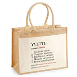 Sac Fête des Mères Mamie MAman Soeur Femme Famille Idée Cadeau anniversaire Noël Travail Boulot Métier Départ Retraite Collègue Femme cabas shopping plage