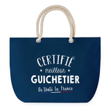 Sac de plage Bleu anse corde Certifié meilleur Guichetier