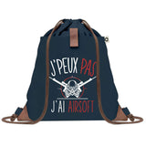sac a dos bleu coton recycle avec pochette idee cadeau originale pour collegue ami prof ou membre de la famille cadeau mixte noel anniversaire secret santa ou depart au travail sac leger pratique et ecologique design breton moderne