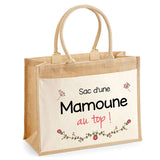 Sac Fête des Mères Mamie MAman Soeur Femme Famille Idée Cadeau anniversaire Noël Travail Boulot Métier Départ Retraite Collègue Femme cabas shopping plage