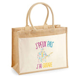 Sac Fête des Mères Mamie Famille Idée Cadeau anniversaire Noël Travail Boulot Métier Départ Retraite Collègue Femme cabas shopping plage Homme Papa Papi Pères Frère