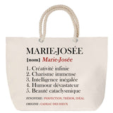 Sac Fête des Mères Mamie Famille Idée Cadeau anniversaire Noël Travail Boulot Métier Départ Retraite Collègue Femme cabas shopping plage