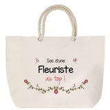 Sac Fête des Mères Mamie Famille Idée Cadeau anniversaire Noël Travail Boulot Métier Départ Retraite Collègue Femme cabas shopping plage