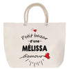 Sac Fête des Mères Mamie Famille Idée Cadeau anniversaire Noël Travail Boulot Métier Départ Retraite Collègue Femme cabas shopping plage
