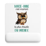 Tapis de souris ergonomique avec repose-poignet, accessoire bureau pour femme et homme, fête des pères, cadeau pas cher, idée cadeau fête des mères, secret santa, départ à la retraite, télétravail et gaming