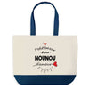 Sac de shopping bleu Bazar d'une Nounou d'amour