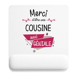 Tapis de souris ergonomique avec repose-poignet, accessoire bureau pour femme et homme, fête des pères, cadeau pas cher, idée cadeau fête des mères, secret santa, départ à la retraite, télétravail et gaming