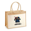 Sac Fête des Mères Mamie Famille Idée Cadeau anniversaire Noël Travail Boulot Métier Départ Retraite Collègue Femme cabas shopping plage