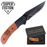 cadeau homme personnalisé idée papa fête des pères noël mari saint valentin élégant pratique gravé inox bois acier durable pliant de poche utile aventurier randonneur bricoleur chic original compagnon plein air robuste cadeau unique