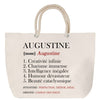 Sac Fête des Mères Mamie Famille Idée Cadeau anniversaire Noël Travail Boulot Métier Départ Retraite Collègue Femme cabas shopping plage