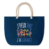 Sac de plage Bleu anse corde J'peux Pas Cabaret