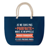 Sac de plage Bleu anse corde Marie-Françoise Parfaite
