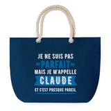 Sac de plage Bleu anse corde Claude Parfait