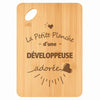 Planche bambou gravée personnalisée femme idée cadeau Fête des Mères apéro 30×20 prénom cuisine plateau fromage anniversaire noel maman mamie