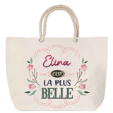 Sac Fête des Mères Mamie Famille Idée Cadeau anniversaire Noël Travail Boulot Métier Départ Retraite Collègue Femme cabas shopping plage