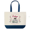 Sac Fête des Mères Mamie Famille Idée Cadeau anniversaire Noël Travail Boulot Métier Départ Retraite Collègue Femme cabas shopping plage