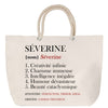 Sac Fête des Mères Mamie Famille Idée Cadeau anniversaire Noël Travail Boulot Métier Départ Retraite Collègue Femme cabas shopping plage