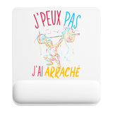 Tapis de souris ergonomique avec repose-poignet, accessoire bureau pour femme et homme, fête des pères, cadeau pas cher, idée cadeau fête des mères, secret santa, départ à la retraite, télétravail et gaming