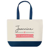 Sac de shopping bleu Jeannine en Vacances