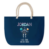Sac de plage Bleu anse corde Jordan Unique dans l'Univers
