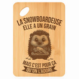 Planche bambou gravée personnalisée femme idée cadeau Fête des Mères apéro 30×20 prénom cuisine plateau fromage anniversaire noel maman mamie