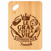 Planche bambou gravée personnalisée homme idée cadeau Fête des Pères apéro 30×20 prénom cuisine plateau fromage anniversaire noel papa papi 