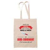 Sac Tote Bag Fête des Mères Fêtes des Pères Mamie Papi Famille Idée Cadeau anniversaire Noël Travail Boulot Métier Départ Retraite Collègue Femme Homme