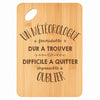 Planche bambou gravée personnalisée homme idée cadeau Fête des Pères apéro 30×20 prénom cuisine plateau fromage anniversaire noel papa papi 