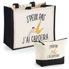 Cabas homme ou femme sac plage ou shopping tote bag pochette trousse Idée cadeau original pour anniversaire Noël travail départ retraite collègue famille fete des mères fetes des pères papa maman mamie papi