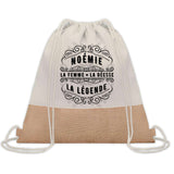 Sac Fête des Mères Mamie Maman Cadeau anniversaire Noël Travail Métier Départ Retraite Collègue Femme cabas shopping plage