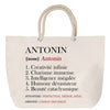 Sac Fête des Mères Mamie Famille Idée Cadeau anniversaire Noël Travail Boulot Métier Départ Retraite Collègue Femme cabas shopping plage