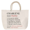 Sac Fête des Mères Mamie Famille Idée Cadeau anniversaire Noël Travail Boulot Métier Départ Retraite Collègue Femme cabas shopping plage