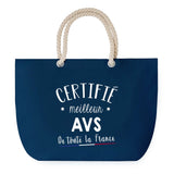Sac de plage Bleu anse corde Certifié meilleur Avs