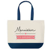 Sac de shopping bleu Menuisière en Vacances