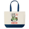 Sac de shopping bleu J'peux pas Sidecar