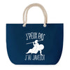 Sac de plage Bleu anse corde J'peux Pas Javelot