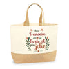 Sac Jute Fête des Mères Fêtes des Pères Mamie Papi Famille Idée Cadeau anniversaire Noël Travail Boulot Métier Départ Retraite Collègue Femme Homme