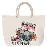 Sac Fête des Mères Mamie Famille Idée Cadeau anniversaire Noël Travail Boulot Métier Départ Retraite Collègue Femme cabas shopping plage