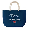 Sac de plage Bleu anse corde Petite Lettone